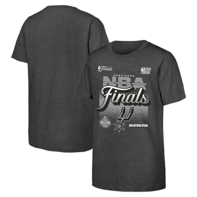 San Antonio Spurs Outerstuff Youth 2026 NBA Western Conference Champions Authentic Locker Room T-Shirt - Charcoal