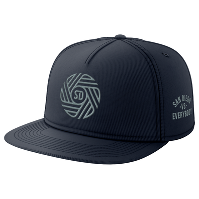 San Diego FC Paper Planes Unisex Snapback Hat - Navy