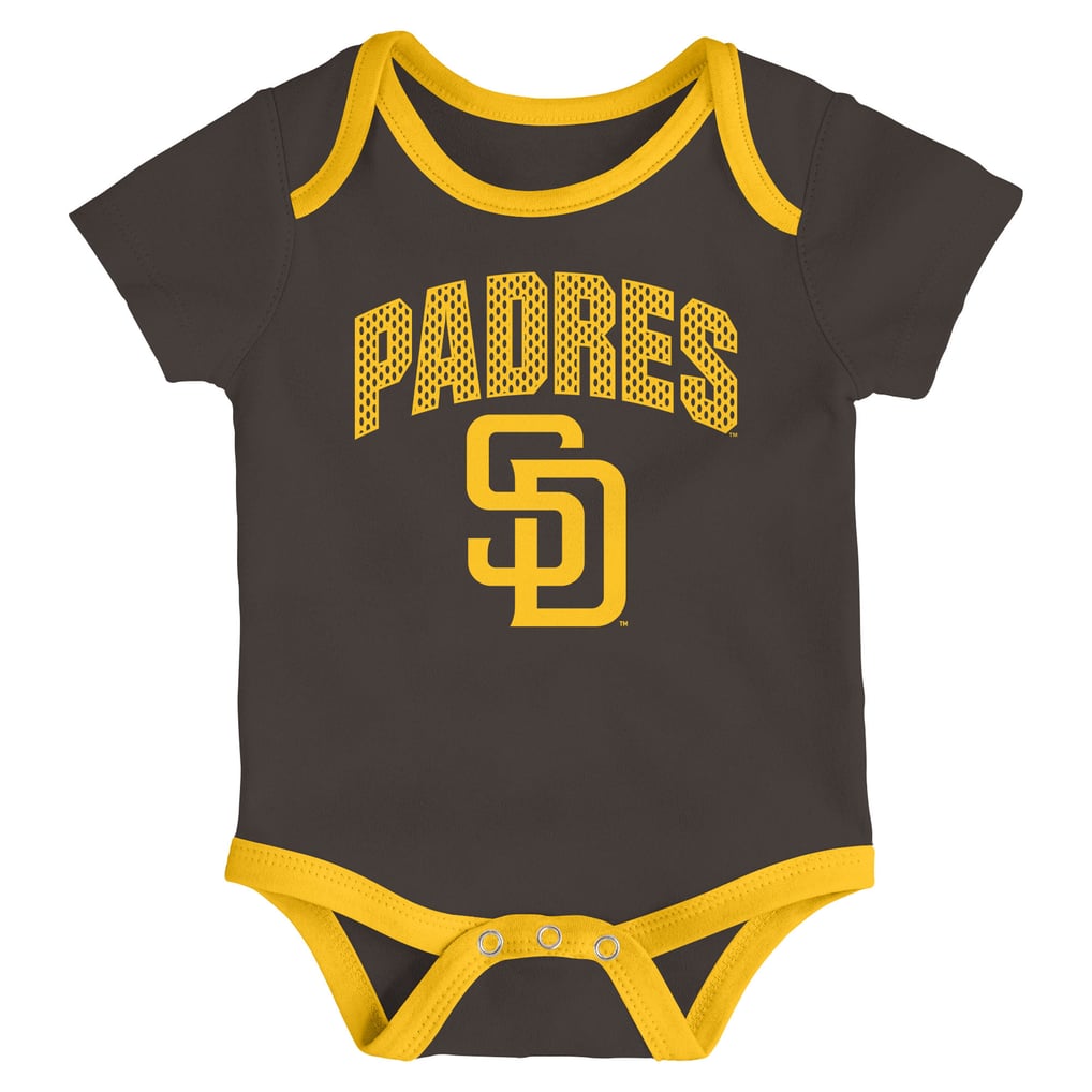San Diego Padres Outerstuff Infant All Day Play Three-Piece Bodysuit Set