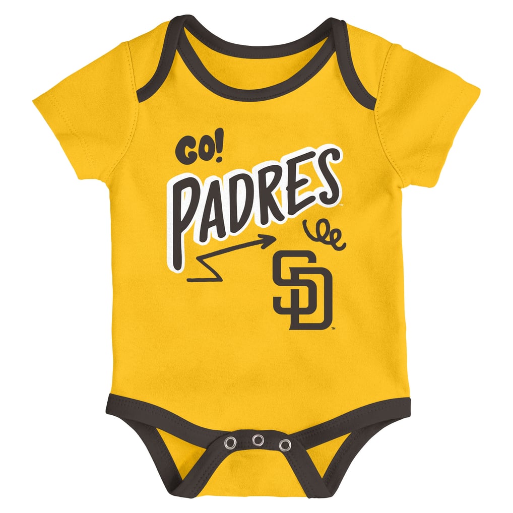 San Diego Padres Outerstuff Infant All Day Play Three-Piece Bodysuit Set