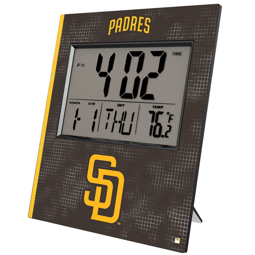 San Diego Padres Keyscaper Digital Desk Clock