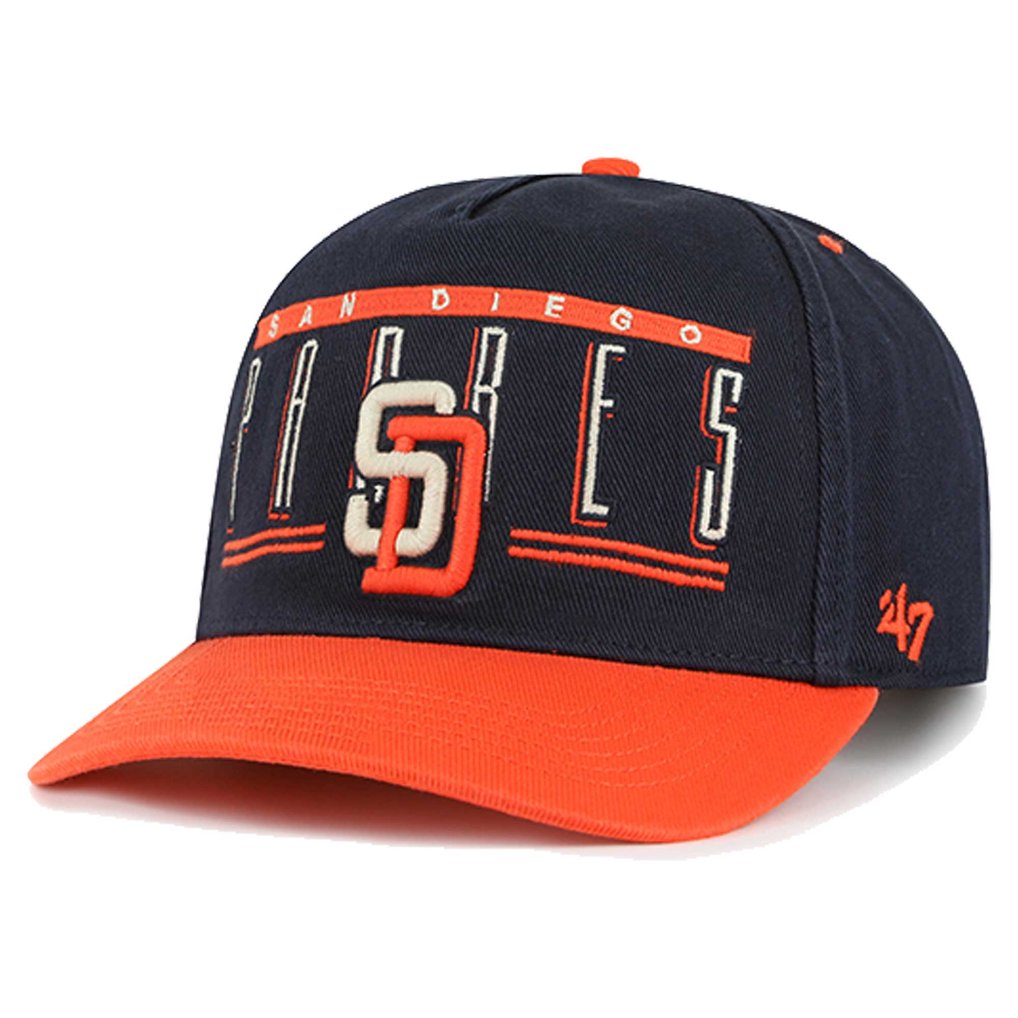 San Diego Padres '47  Double Headed Baseline Hitch Adjustable Hat - Navy