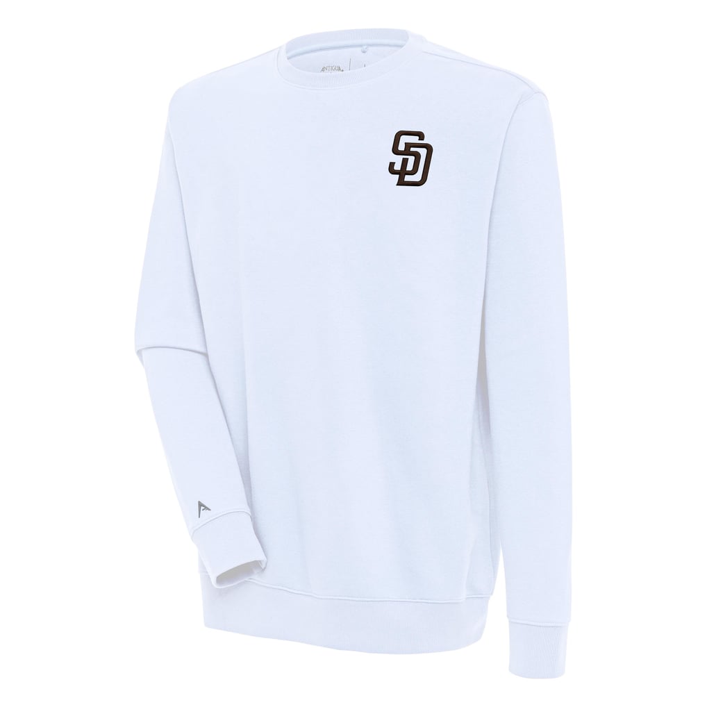  San Diego Padres Antigua Victory Pullover Sweatshirt - White