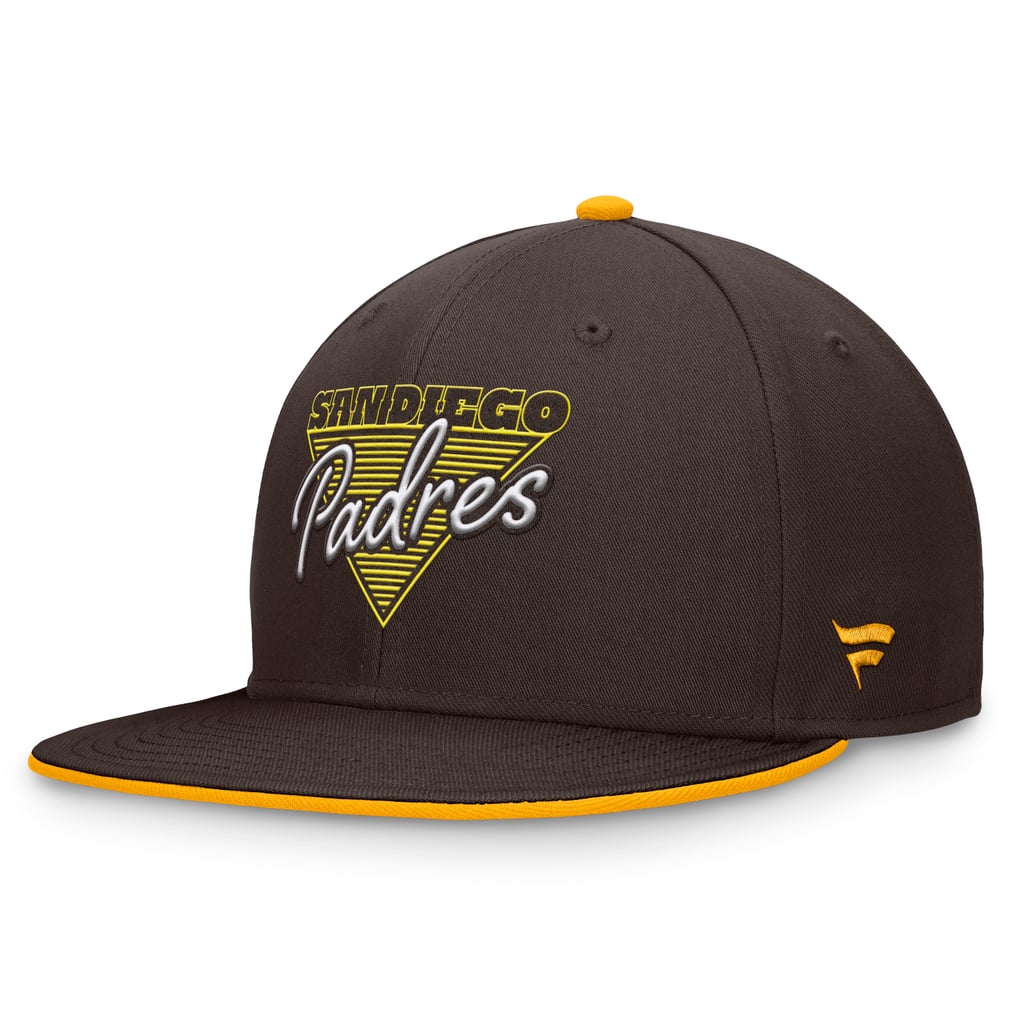 San Diego Padres Fanatics Fundamental Tri-Script Fitted Hat - Brown