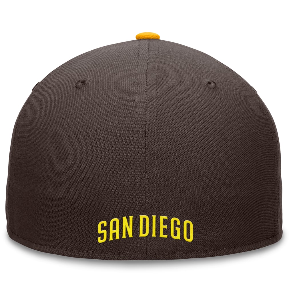 San Diego Padres Fanatics Fundamental Tri-Script Fitted Hat - Brown