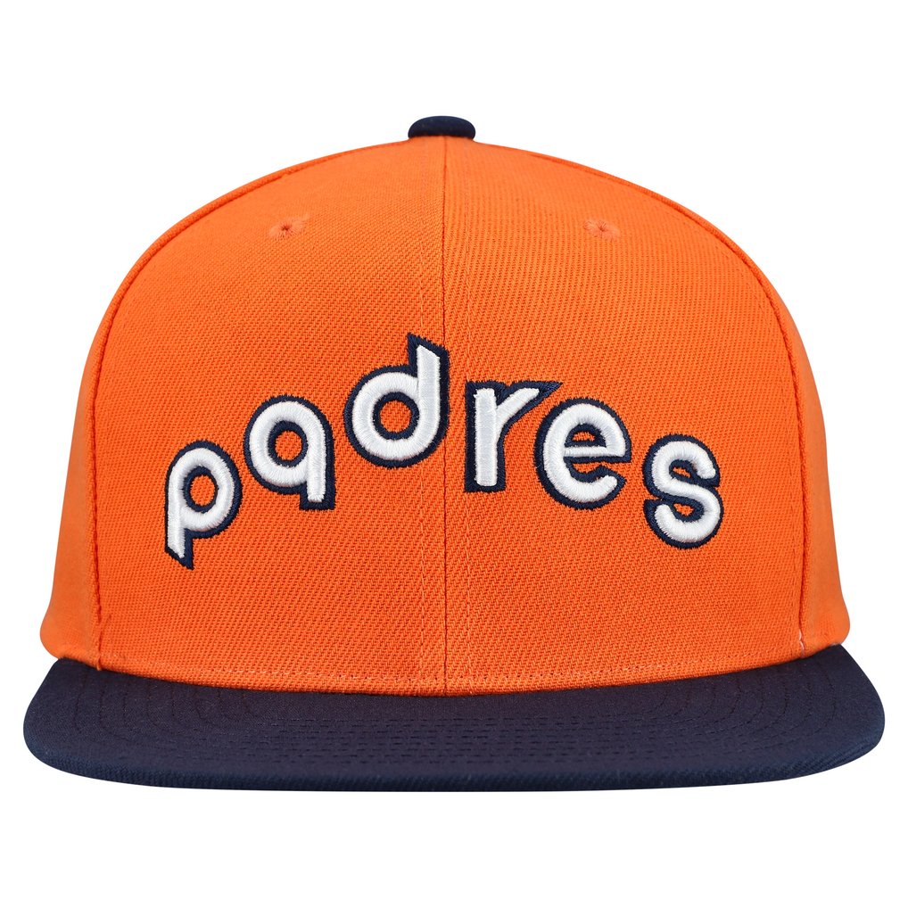 San Diego Padres Mitchell & Ness Cooperstown Collection Basic Flip Snapback Hat - Orange