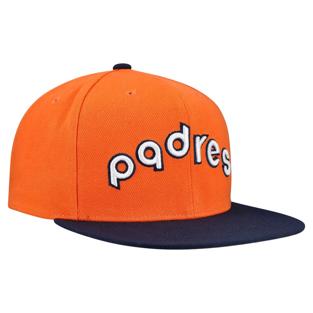 San Diego Padres Mitchell & Ness Cooperstown Collection Basic Flip Snapback Hat - Orange