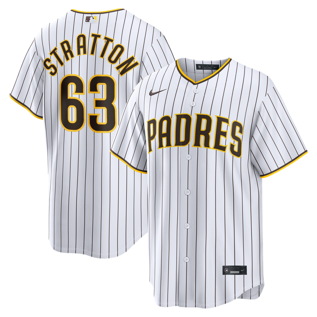 Hunter Stratton San Diego Padres Nike Home Replica Jersey - White