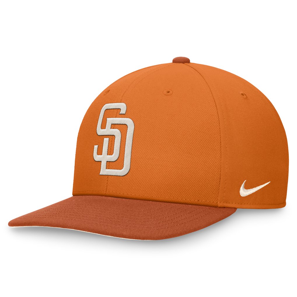 San Diego Padres Nike Pro Dunk Performance Snapback Hat - Orange