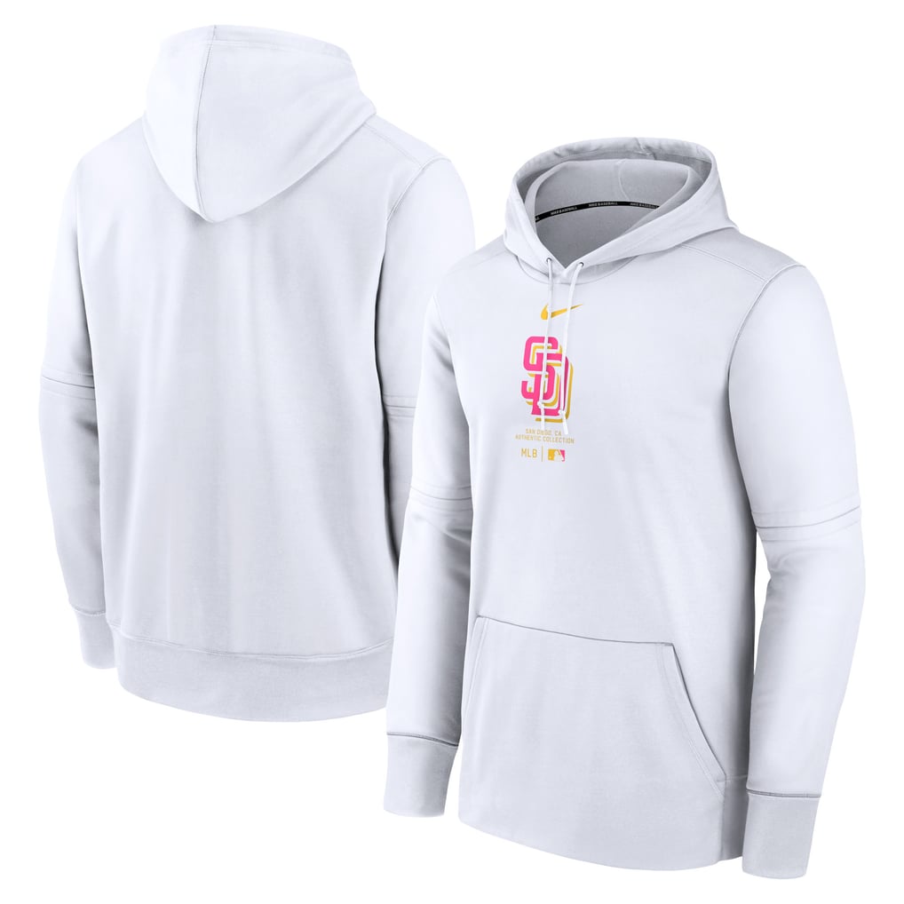San Diego Padres Nike Authentic Collection City Connect Practice Performance Pullover Hoodie - White