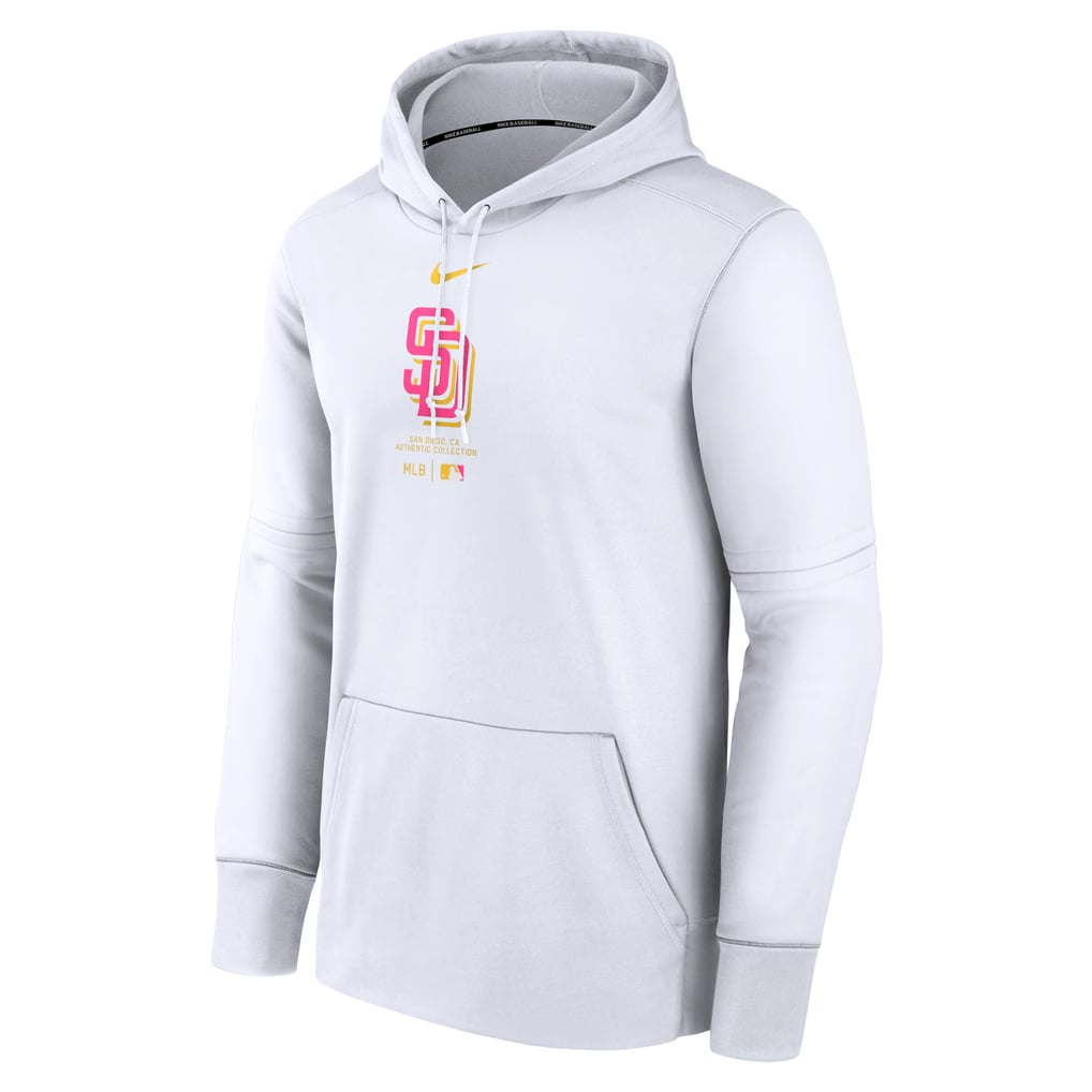 San Diego Padres Nike Authentic Collection City Connect Practice Performance Pullover Hoodie - White
