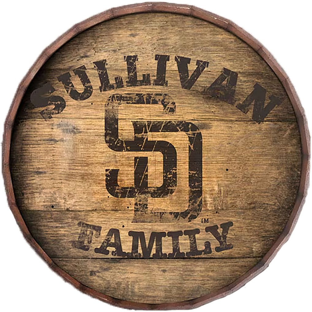 San Diego Padres 24" Personalized Barrel Top
