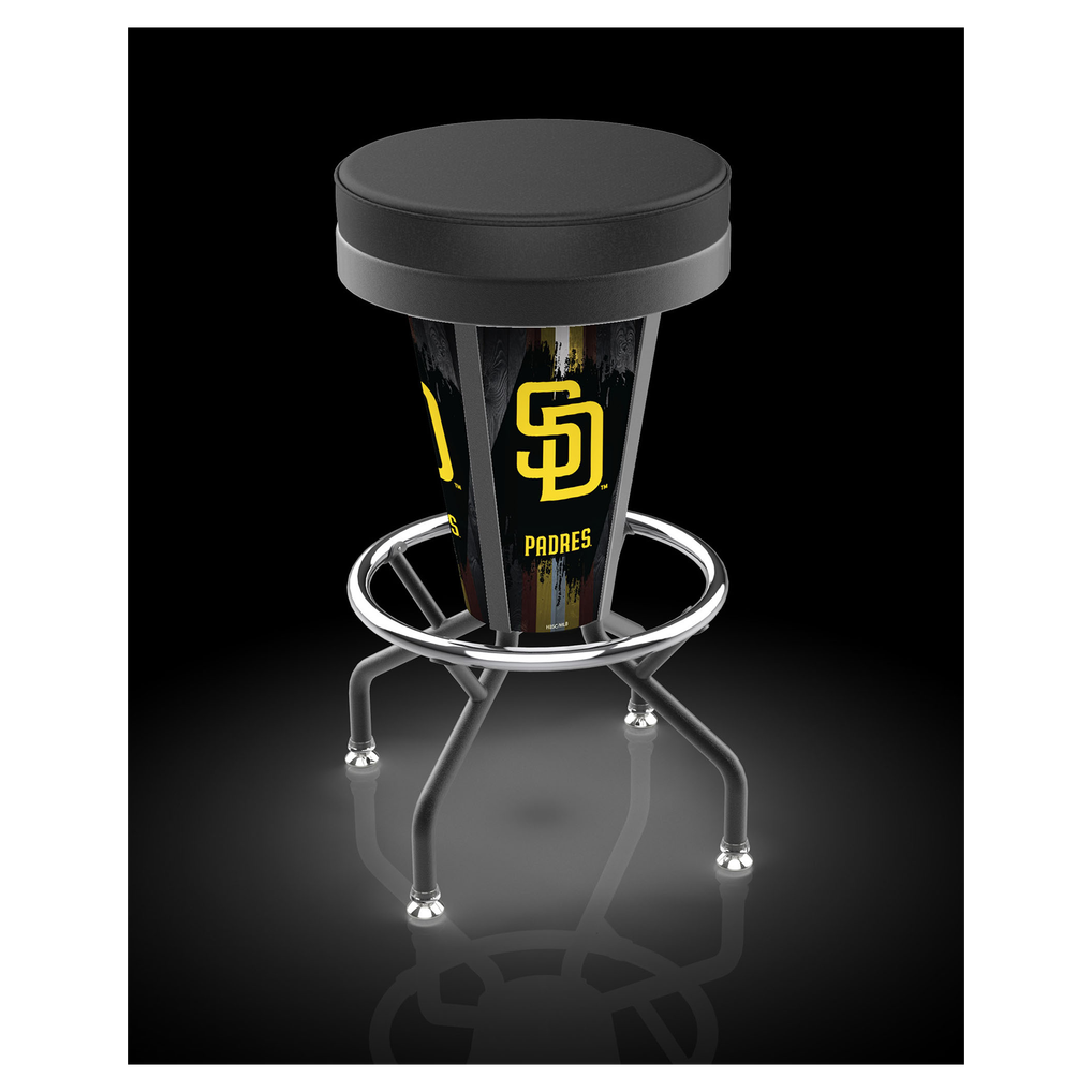 San Diego Padres 30" Lighted Bar Stool