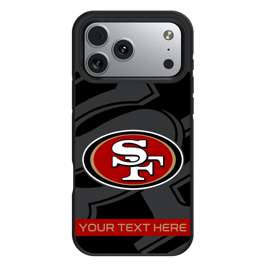 San Francisco 49ers Keyscaper Personalized Bump Case with 8.2ft Drop Protection
