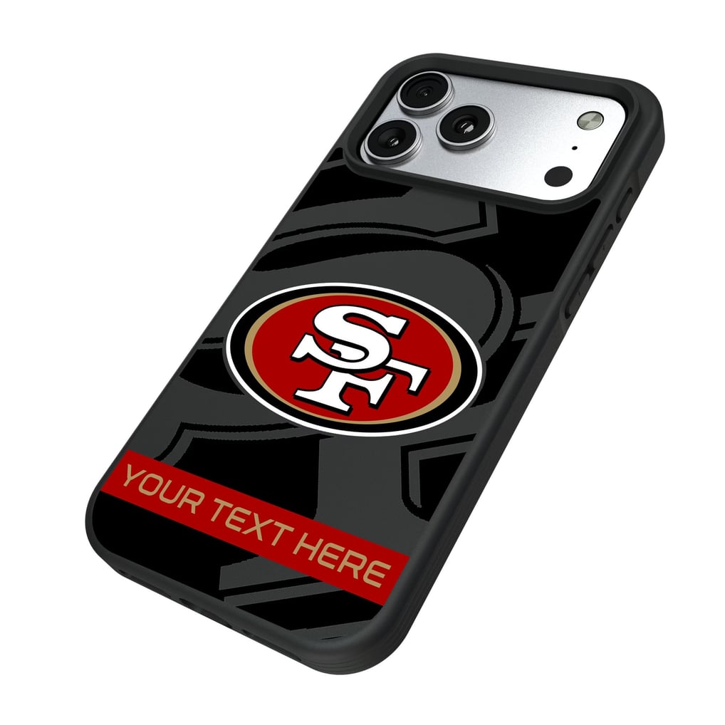 San Francisco 49ers Keyscaper Personalized Bump Case with 8.2ft Drop Protection