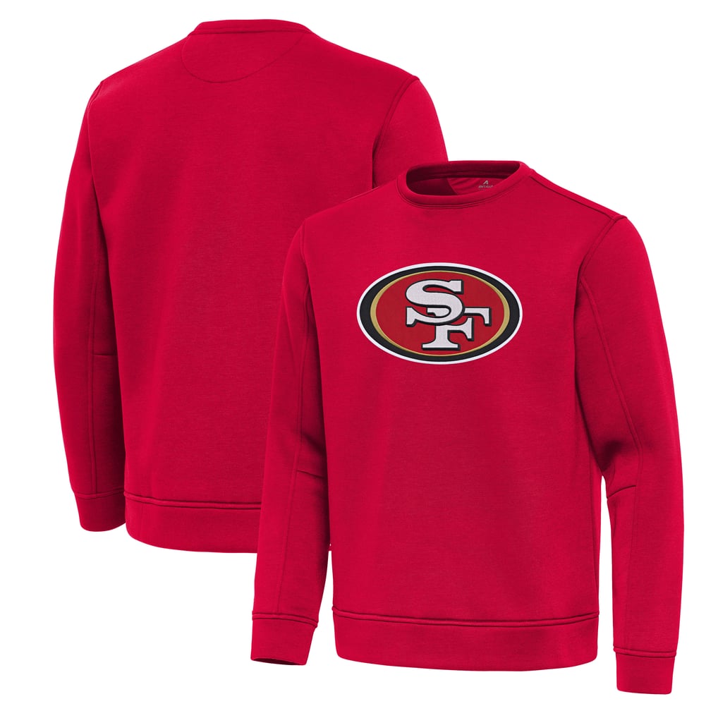 San Francisco 49ers Antigua Relevant Lightweight Pullover Sweatshirt - Scarlet