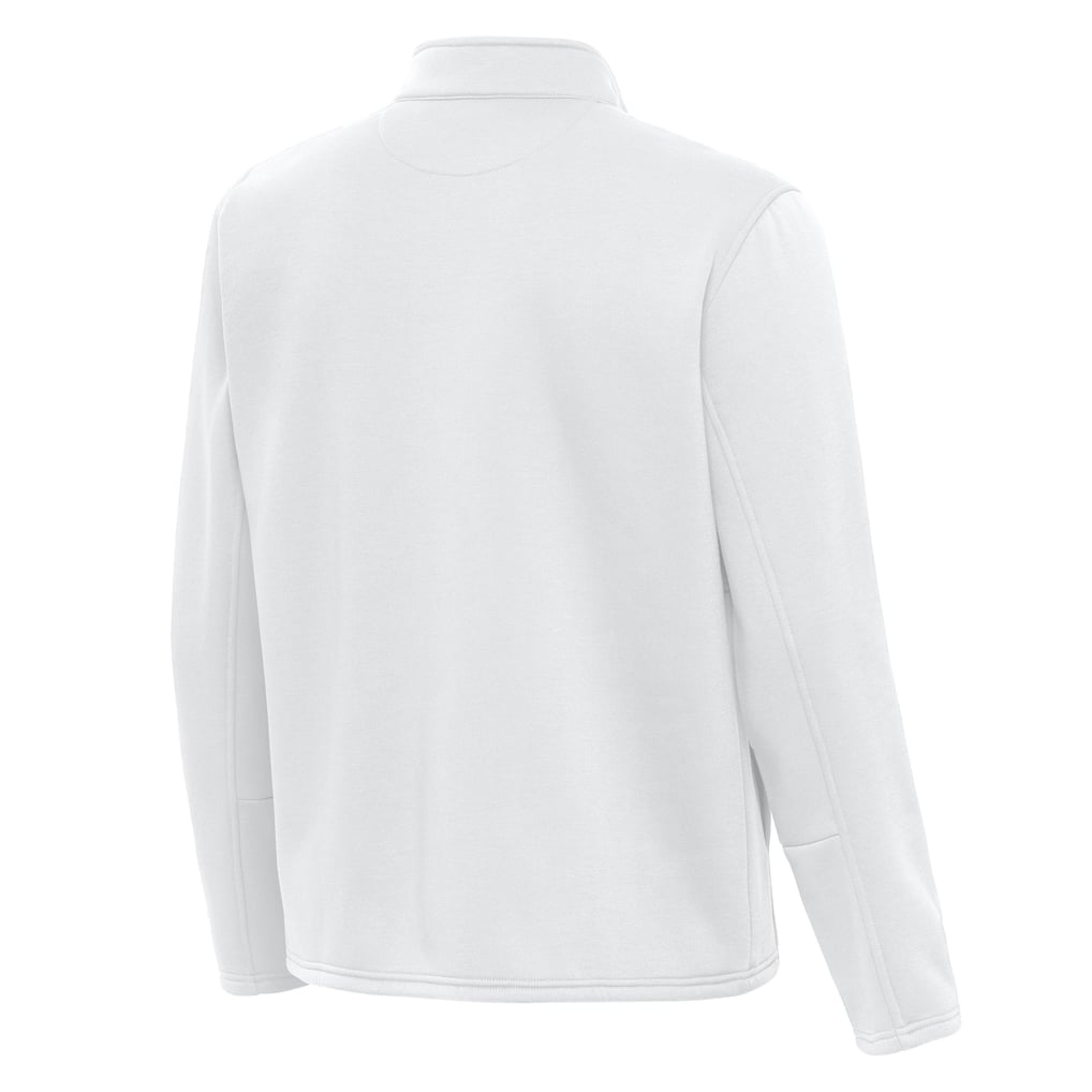 San Francisco 49ers Antigua Twist Quarter-Zip Pullover Jacket - White