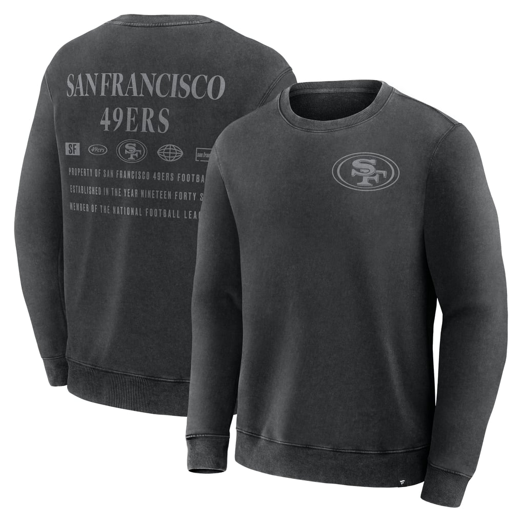 San Francisco 49ers Fanatics Deep Route Pullover Sweatshirt - Black