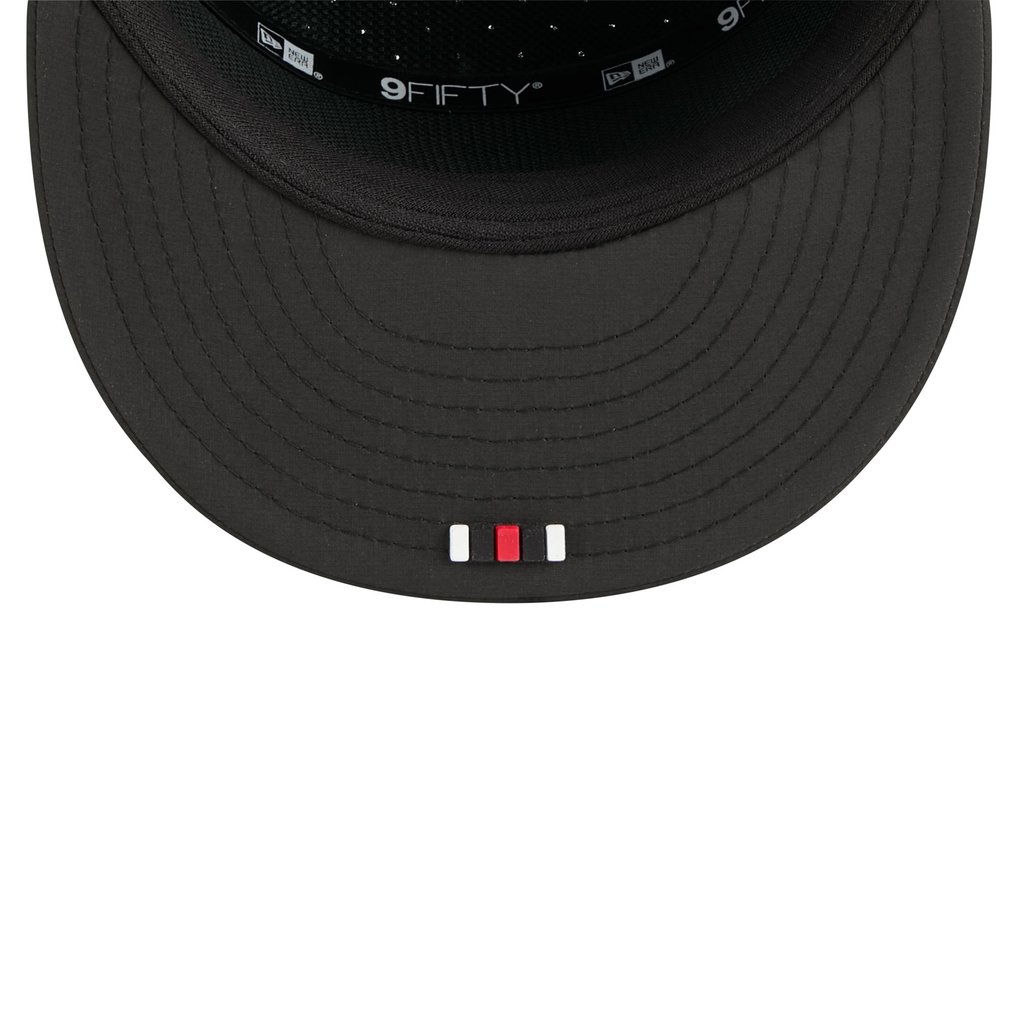 San Francisco 49ers New Era 2025 Sideline  Split Panel 9FIFTY Snapback Hat - Black
