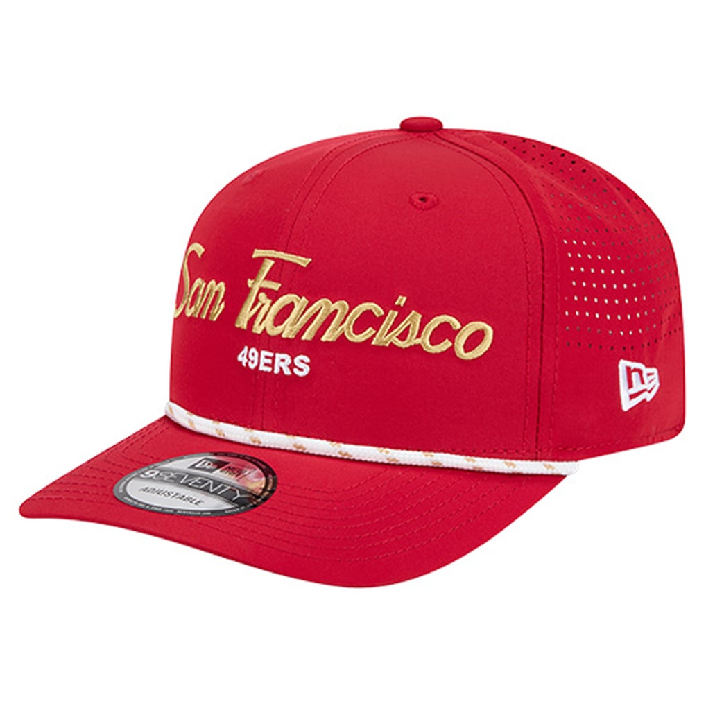 San Francisco 49ers New Era Script 9SEVENTY Adjustable Hat - Scarlet