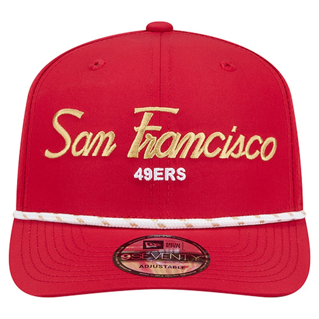 San Francisco 49ers New Era Script 9SEVENTY Adjustable Hat - Scarlet