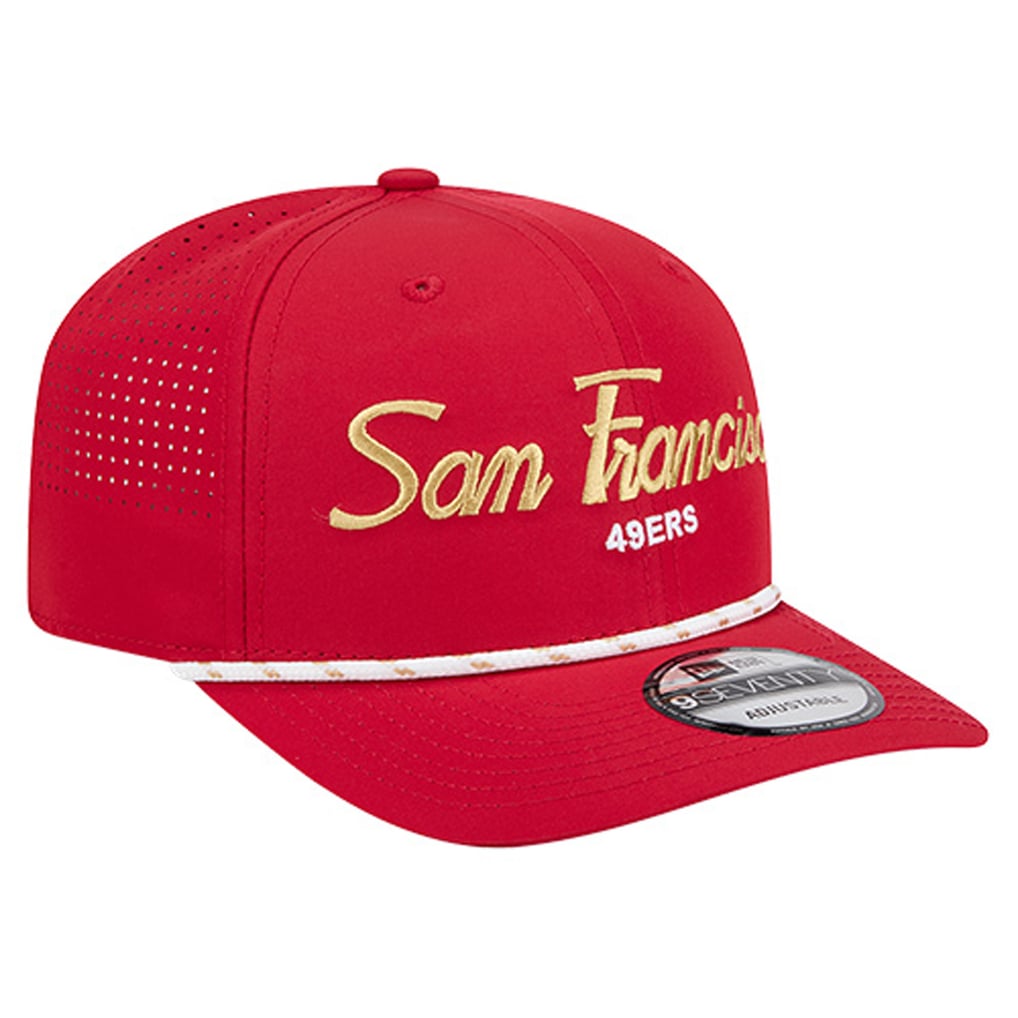 San Francisco 49ers New Era Script 9SEVENTY Adjustable Hat - Scarlet