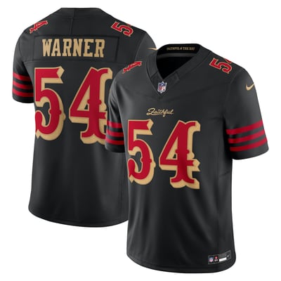 Fred Warner San Francisco 49ers Nike 2025 Rivalries Collection Stitched Limited Jersey - Black