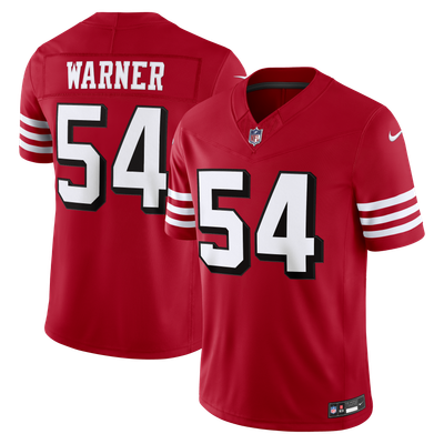 Fred Warner San Francisco 49ers Nike Alternate Vapor F.U.S.E. Stitched Limited Jersey - Scarlet