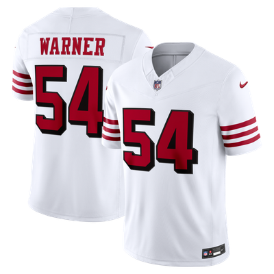 Fred Warner San Francisco 49ers Nike Alternate Vapor F.U.S.E. Stitched Limited Jersey - White