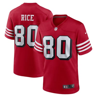 Jerry Rice San Francisco 49ers Nike Retired Player Alternate Game Jersey - Scarlet