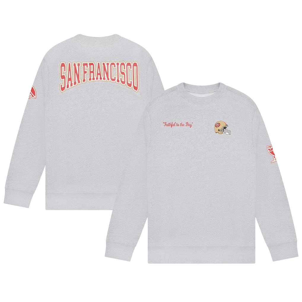 San Francisco 49ers OVO Pullover Sweatshirt - Heather Gray