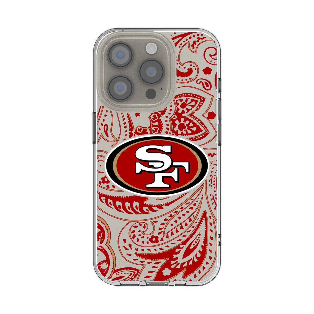 San Francisco 49ers iPhone Clear Paisley Design Case