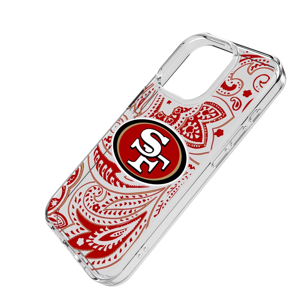 San Francisco 49ers iPhone Clear Paisley Design Case