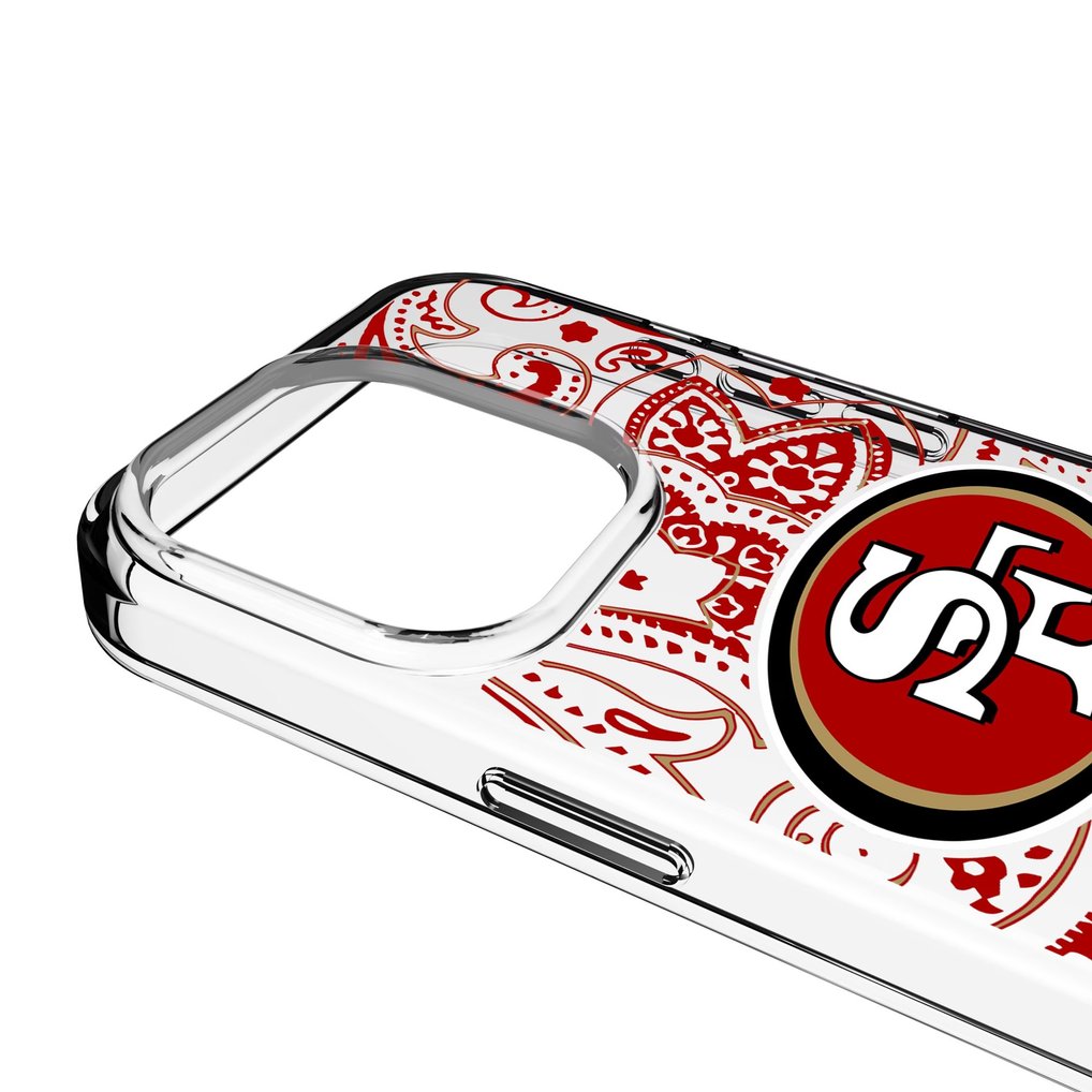 San Francisco 49ers iPhone Clear Paisley Design Case