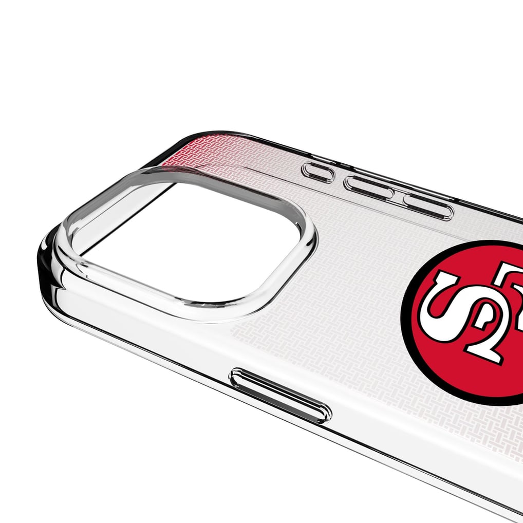 San Francisco 49ers Linen Logo iPhone Clear Case