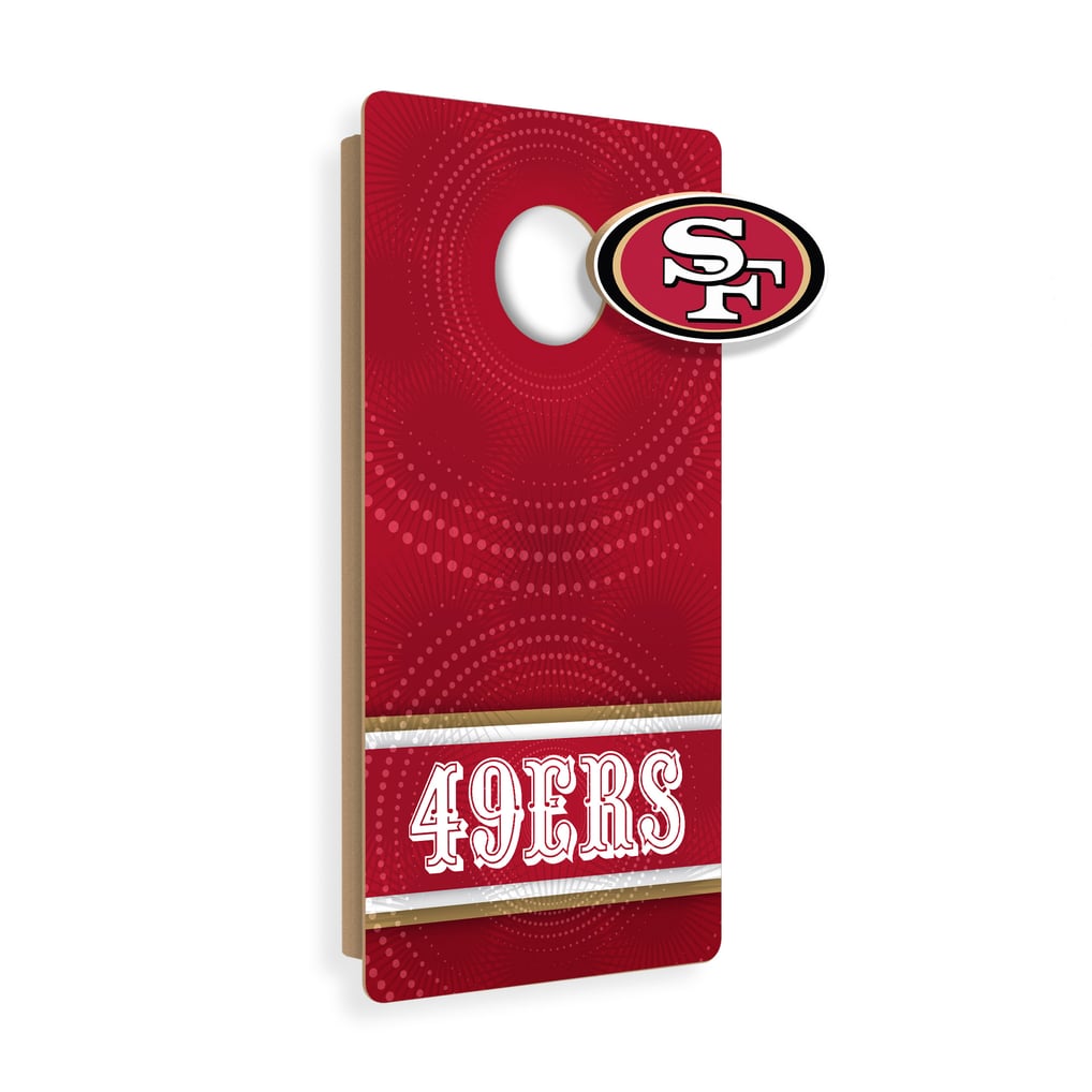 San Francisco 49ers Wall Hanging Cornhole Board