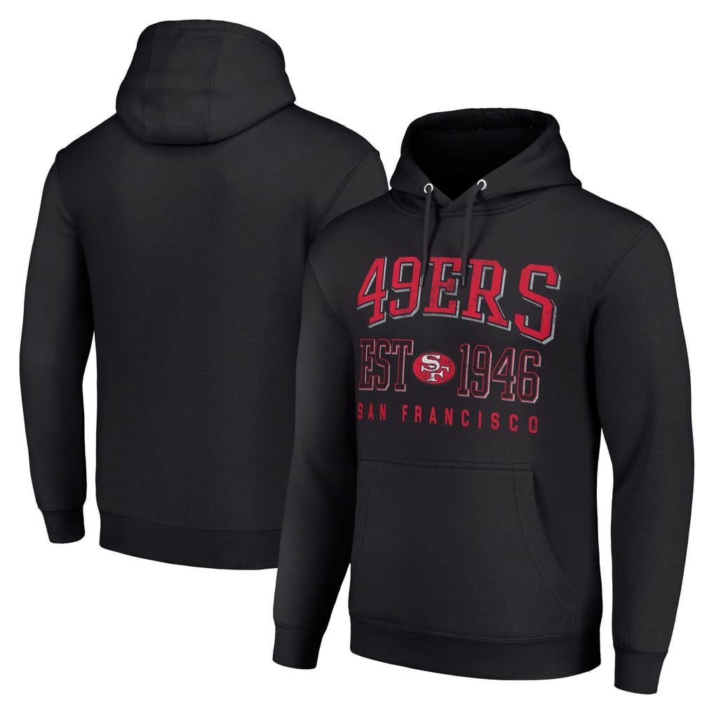 San Francisco 49ers Starter Unisex Throwback Logo Pullover Hoodie - Black