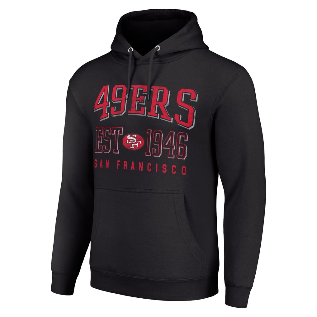 San Francisco 49ers Starter Unisex Throwback Logo Pullover Hoodie - Black