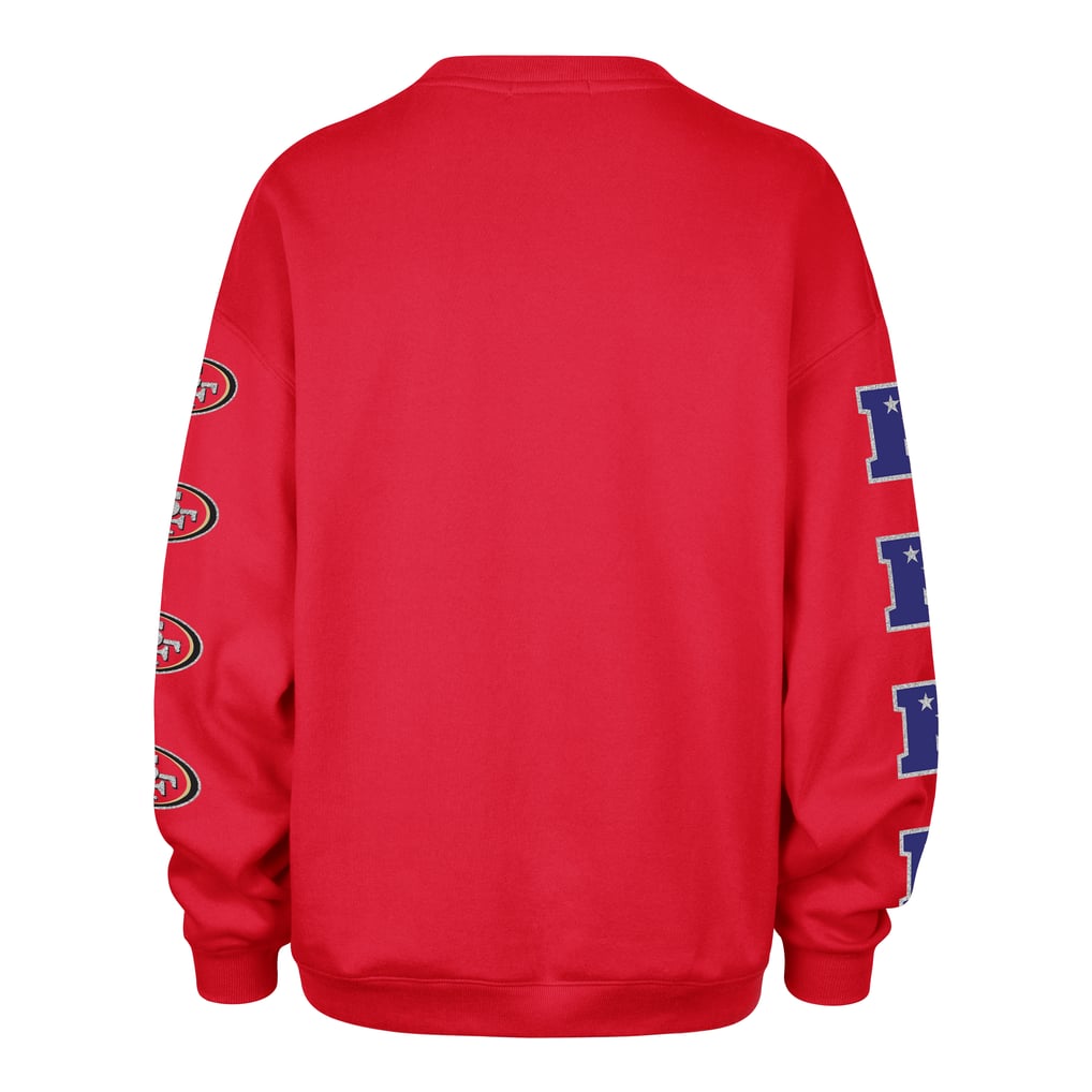 San Francisco 49ers '47 Women's Go Big Oversized Pullover Sweatshirt - Scarlet