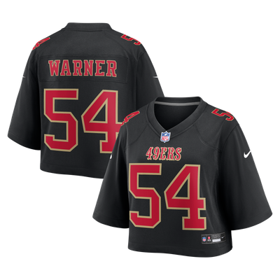 Fred Warner San Francisco 49ers Nike Women's Cropped Fashion Game Jersey - Black