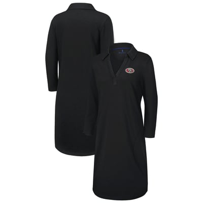San Francisco 49ers Tommy Bahama Women's Ashby Isles Three-Quarter Length Sleeve Pullover
 Jersey Dress - Black