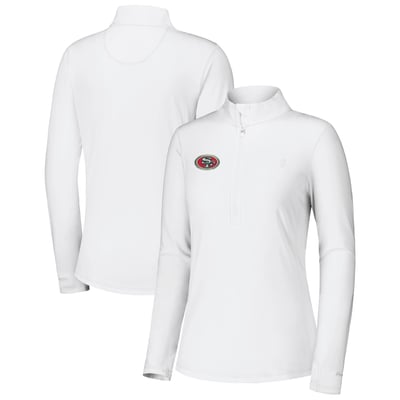 San Francisco 49ers Tommy Bahama Women's Sport Playa Vista IslandZone Quarter-Zip Jacket - White