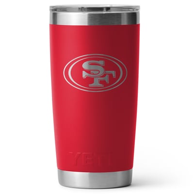 San Francisco 49ers YETI 20oz. Rambler Tumbler with MagSlider Lid