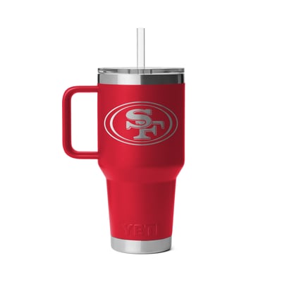 San Francisco 49ers YETI 35oz. Rambler 2.0 Straw Mug