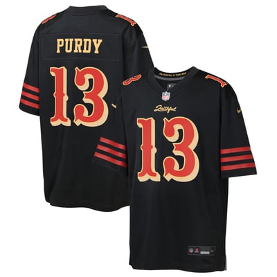 Brock Purdy San Francisco 49ers Nike Youth Rivalries Collection Game Jersey - Black
