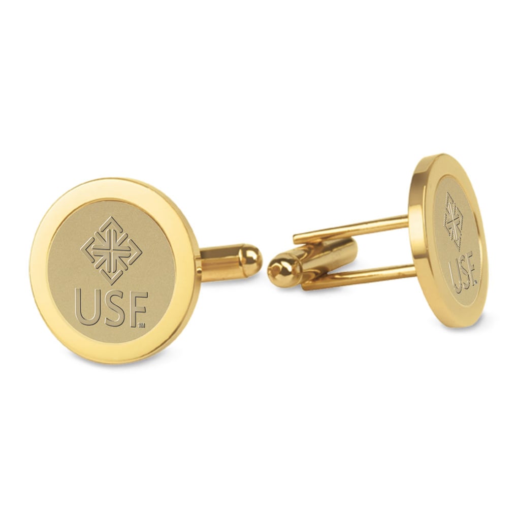 San Francisco Dons Cufflinks - Gold