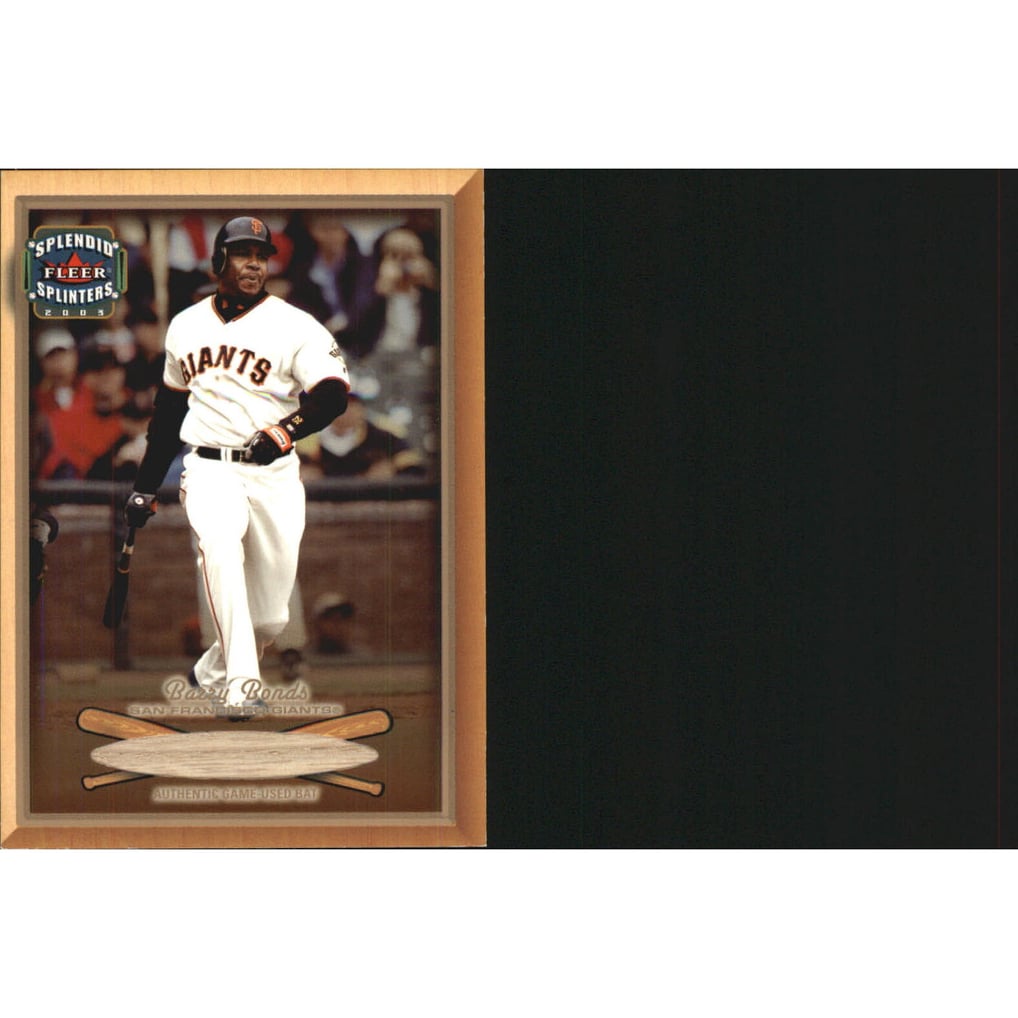 2003 Fleer Splendid Splinters Bat Chips #105 Barry Bonds