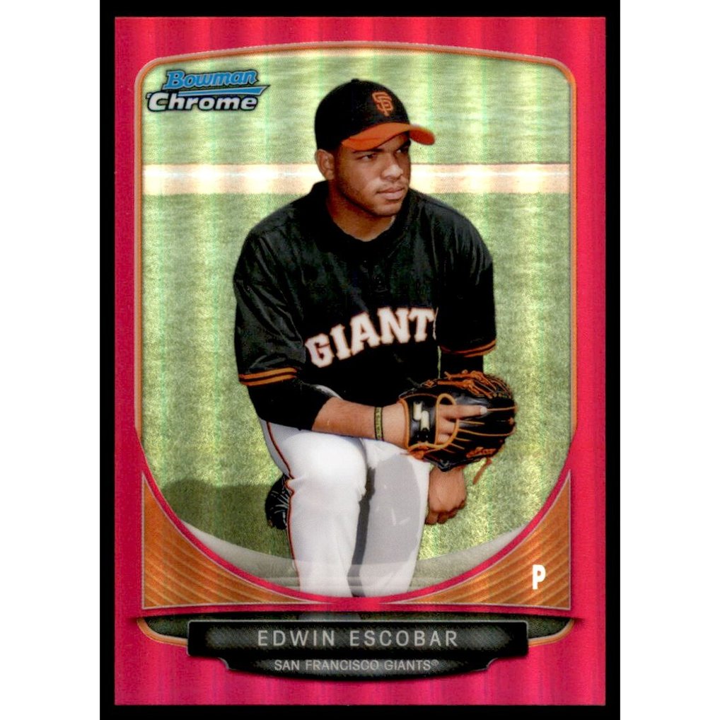 2013 Bowman Chrome Prospects Magenta Refractors #BCP117 Edwin Escobar