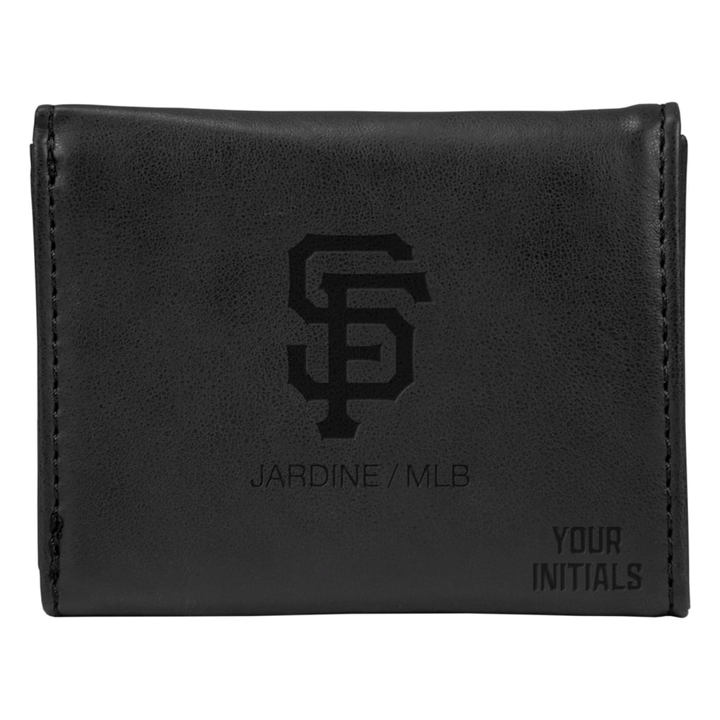 San Francisco Giants Personalized Trifold Wallet - Black