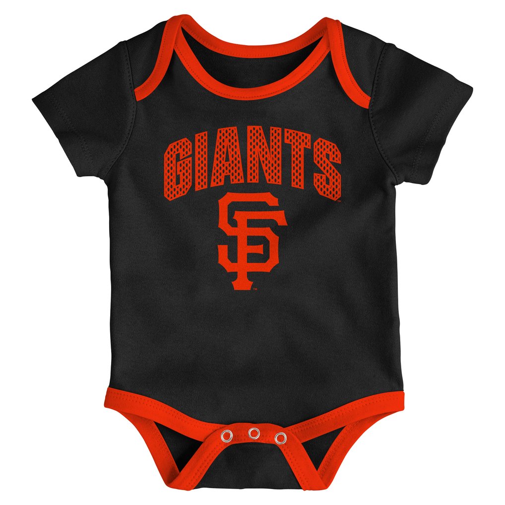 San Francisco Giants Outerstuff Infant & Newborn All Day Play Three-Piece Bodysuit Set